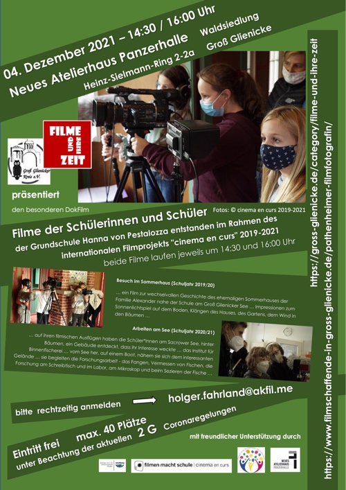 Plakat 04.12.2021 Plakat Schulfilmnachmittag