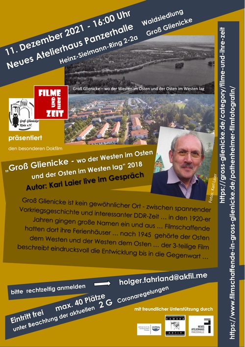 Plakat 11.12.2021 Plakat zum Film über Groß Glienicke