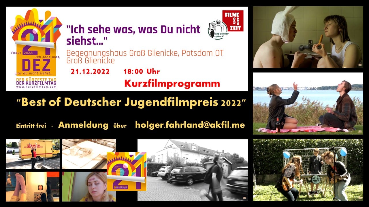 Plakat Groß Glienicke neu 21.12.22-1 Plakat Kurzfilmtag